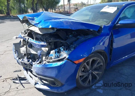 2020 Honda Civic Sport из США, поврежденный, VIN 19XFC2F88LE202929